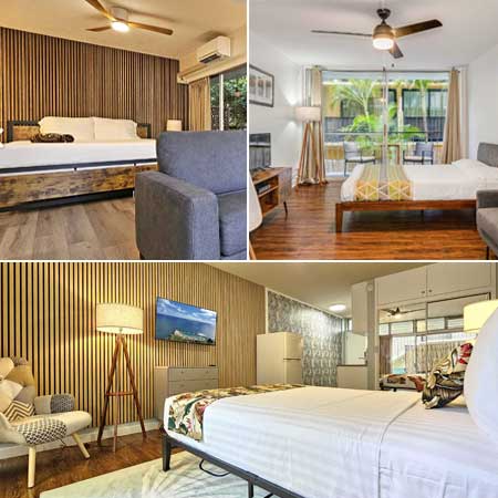 Central Waikiki furnished monthly condo